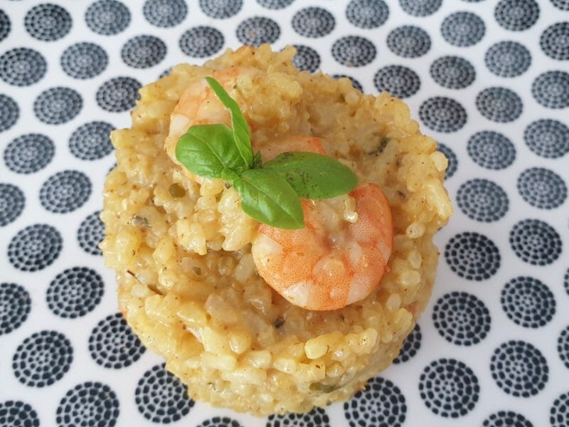 Cliquez pour zoomer ! Risotto crevettes et curry Thermomix par Petroni