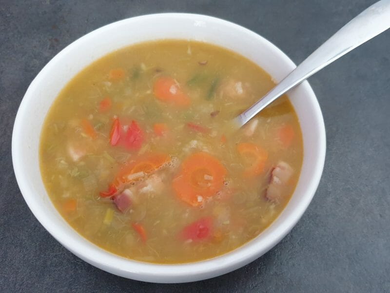 Cliquez pour zoomer ! Soupe de légumes aux lentilles et au riz Thermomix par Petroni