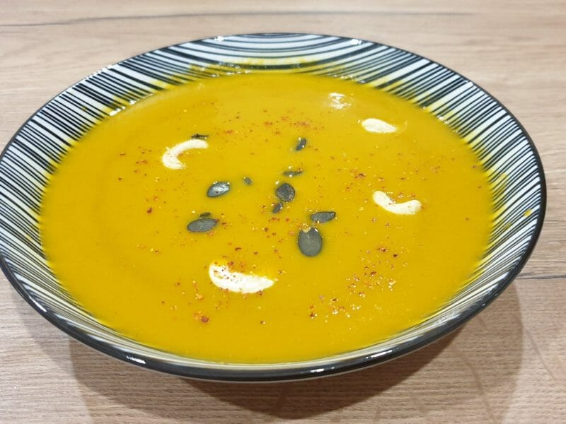 Cliquez pour zoomer ! Potage coco butternut au garam masala Thermomix par Petroni