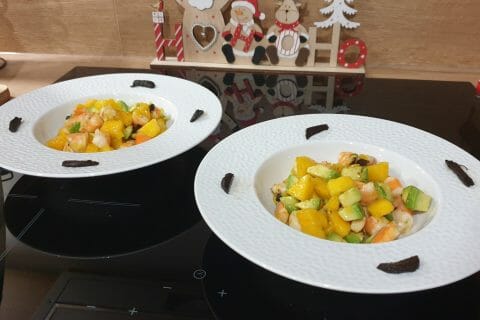 Cliquez pour zoomer ! Ceviche de crevettes, mangue, avocat Thermomix par Petroni