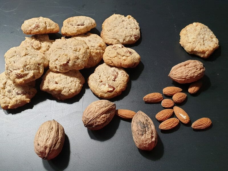Cliquez pour zoomer ! Cookies amandes et noix Thermomix par Petroni