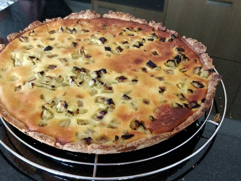 Cliquez pour zoomer ! Tarte à la rhubarbe Thermomix par Babette