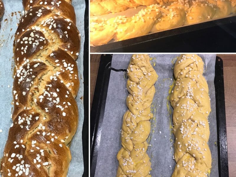 Cliquez pour zoomer ! Brioche tressée à la mie filante Thermomix par clairette18