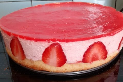 Cliquez pour zoomer ! Bavarois aux fraises Thermomix par Jessica