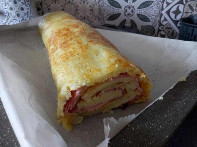 Roulé de pommes de terre, jambon et reblochon au Thermomix - Cookomix