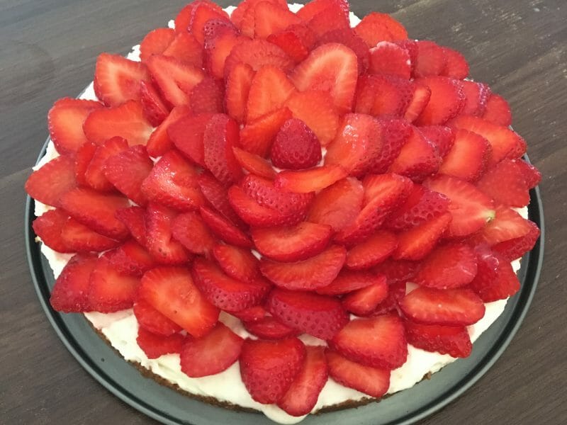 Cliquez pour zoomer ! Tarte aux fraises sans cuisson Thermomix par spiriva