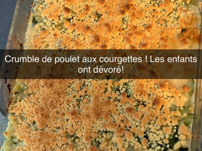 Cliquez pour zoomer ! Crumble poulet, courgettes et parmesan Thermomix par dydou974