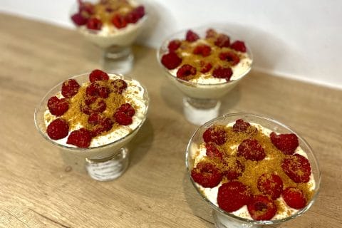 Cliquez pour zoomer ! Tiramisu aux framboises et spéculoos Thermomix par Anaïs28