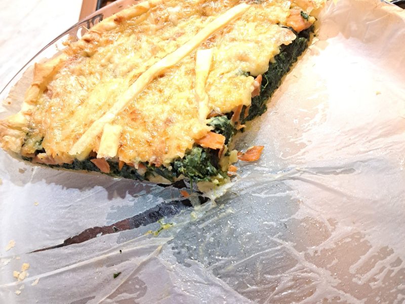 Cliquez pour zoomer ! Tarte épinards, saumon et chèvre Thermomix par roxy43