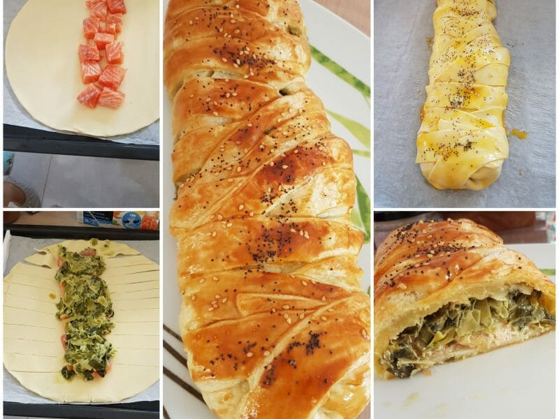 Cliquez pour zoomer ! Feuilleté saumon et poireaux Thermomix par july974