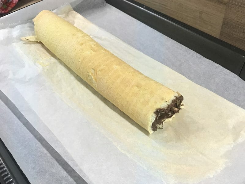 Cliquez pour zoomer ! Roulé au nutella Thermomix par trucmich