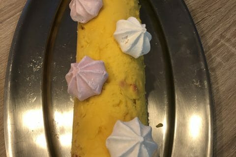 Cliquez pour zoomer ! Bûche glacée mangue et framboise Thermomix par vb63