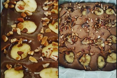 Cliquez pour zoomer ! Brownie fondant choco-banane au Thermomix