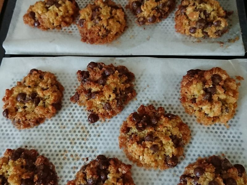 Cliquez pour zoomer ! Cookies au pain rassis et pépites de chocolat Thermomix par flo_39