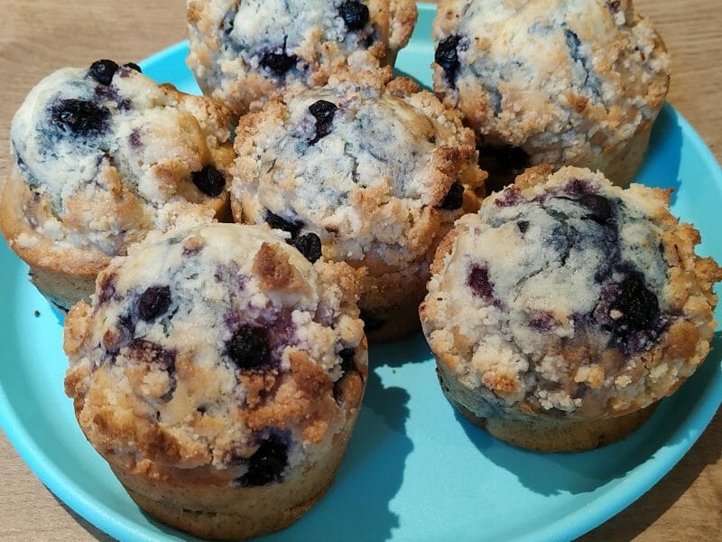 Cliquez pour zoomer ! Muffins aux myrtilles Thermomix par marylyou