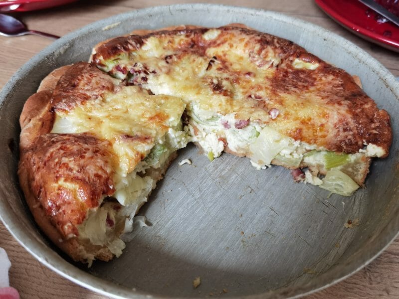 Cliquez pour zoomer ! Gâteau poireaux, lardons et fromage Thermomix par marylyou