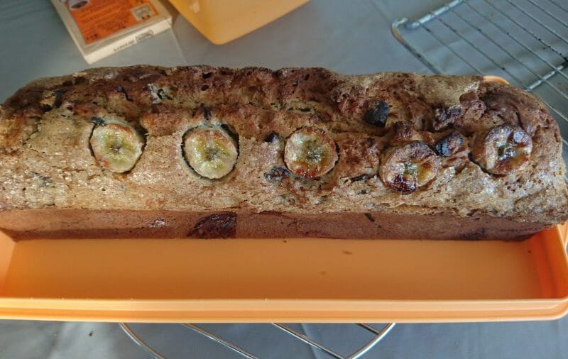 Cliquez pour zoomer ! Cake banane et pépites de chocolat Thermomix par Cam2a