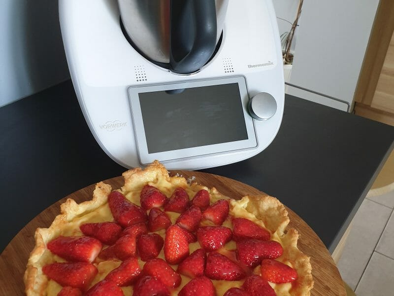 Cliquez pour zoomer ! Tarte aux fraises Thermomix par popow44