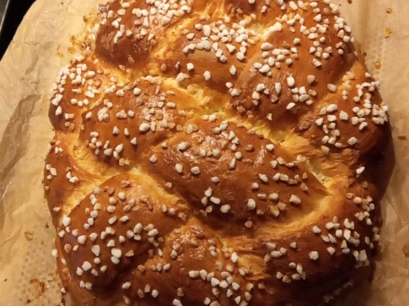 Cliquez pour zoomer ! Brioche tressée à la mie filante Thermomix par julmen82