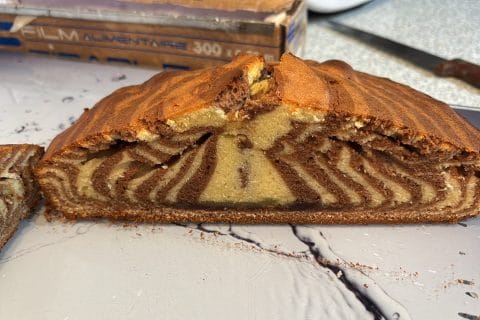Cliquez pour zoomer ! Gâteau zébré Thermomix par silvie11