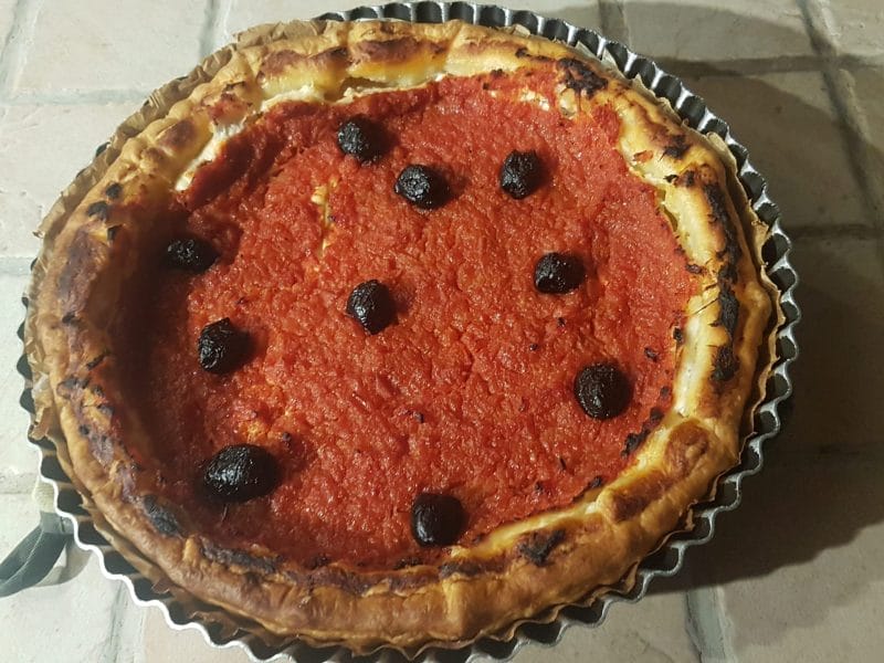 Cliquez pour zoomer ! Tarte brandade et tomate Thermomix par aurore1511