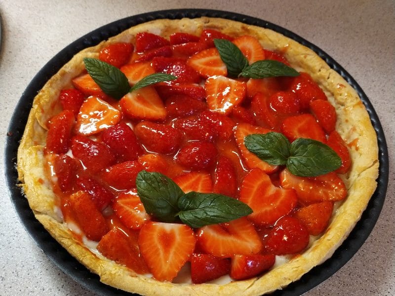 Cliquez pour zoomer ! Tarte aux fraises Thermomix par j-m