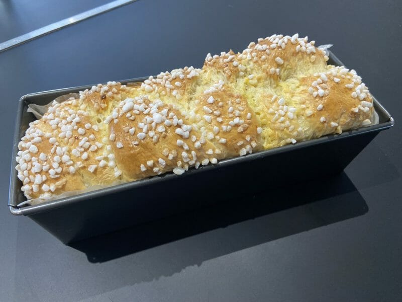 Cliquez pour zoomer ! Brioche tressée à la mie filante Thermomix par cecile_52300