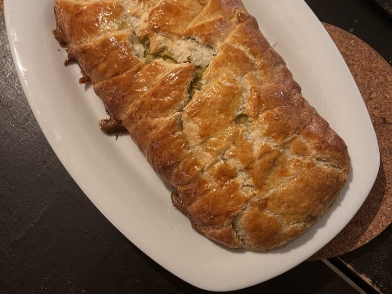 Cliquez pour zoomer ! Feuilleté saumon et poireaux Thermomix par NaoMix