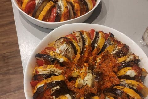 Cliquez pour zoomer ! Tian de légumes et mozzarella Thermomix par Audrey