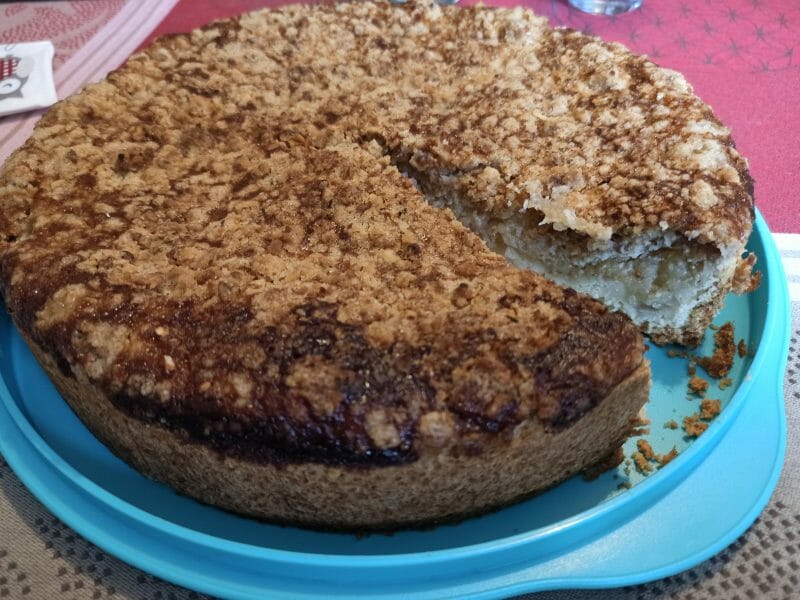 Cliquez pour zoomer ! Tarte aux pommes façon crumble Thermomix par christine_80