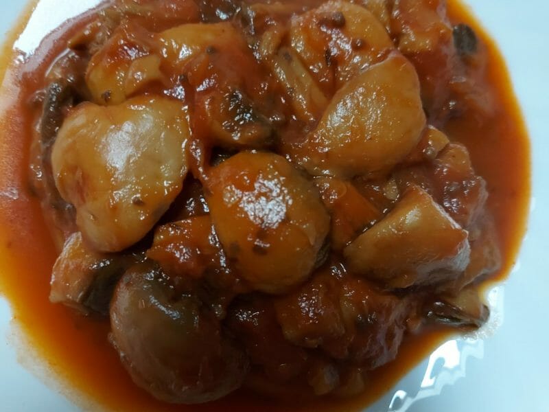 Cliquez pour zoomer ! Champignons à la grecque Thermomix par Pita