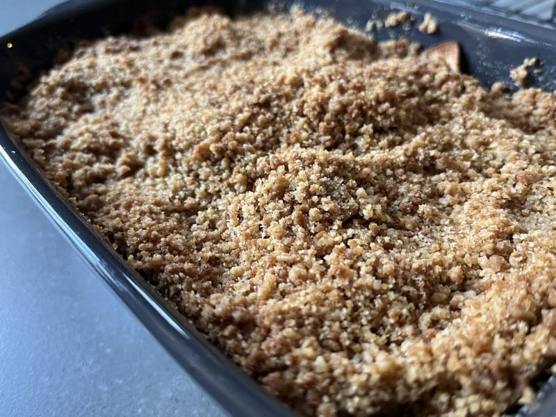 Cliquez pour zoomer ! Crumble pommes, poires et spéculoos Thermomix par caroline59470