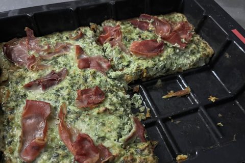 Cliquez pour zoomer ! Quiche à la patate douce, feta et jambon cru Thermomix par caroline59470