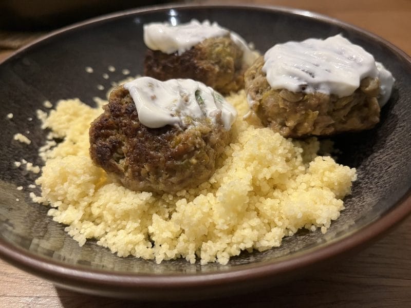 Cliquez pour zoomer ! Boulettes de poireau et boeuf citronné Thermomix par caroline59470