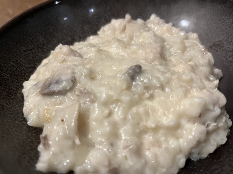 Cliquez pour zoomer ! Risotto poulet et champignons Thermomix par caroline59470
