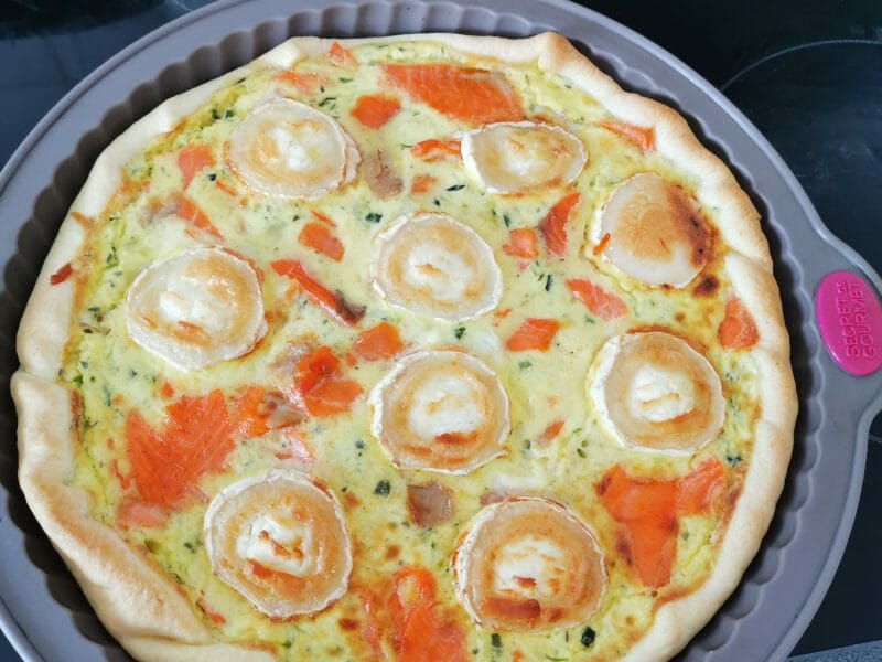 Cliquez pour zoomer ! Quiche saumon et courgettes Thermomix par helenedheilly