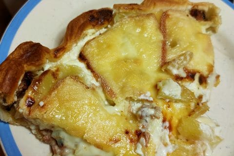 Cliquez pour zoomer ! Tarte aux pommes de terre et lardons Thermomix par jenni45