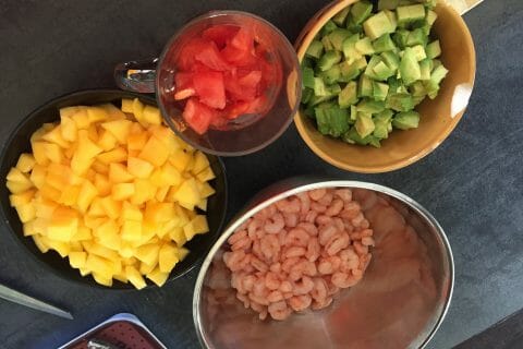 Cliquez pour zoomer ! Ceviche de crevettes, mangue, avocat Thermomix par Elo Jeff