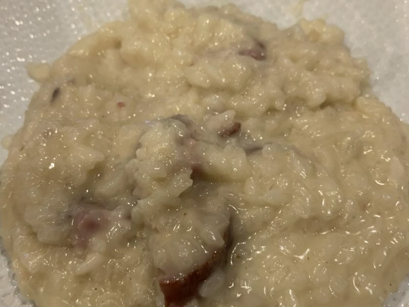 Cliquez pour zoomer ! Risotto à la saucisse fumée et au comté Thermomix par chti95