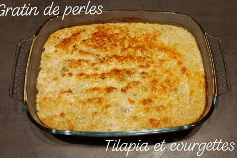 Cliquez pour zoomer ! Gratin de perles, saumon et courgettes Thermomix par Sabrina