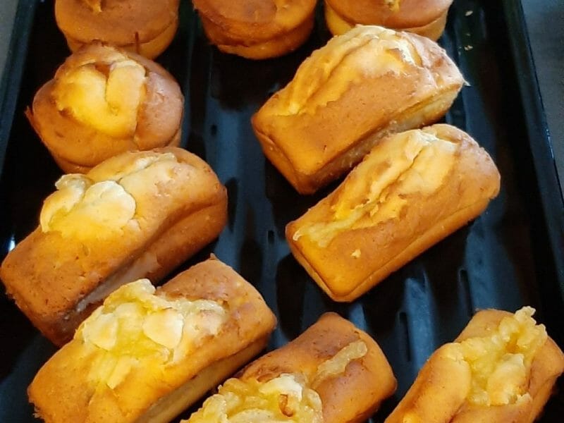 Cliquez pour zoomer ! Fondants au citron, coeur de lemon curd Thermomix par Sabrina