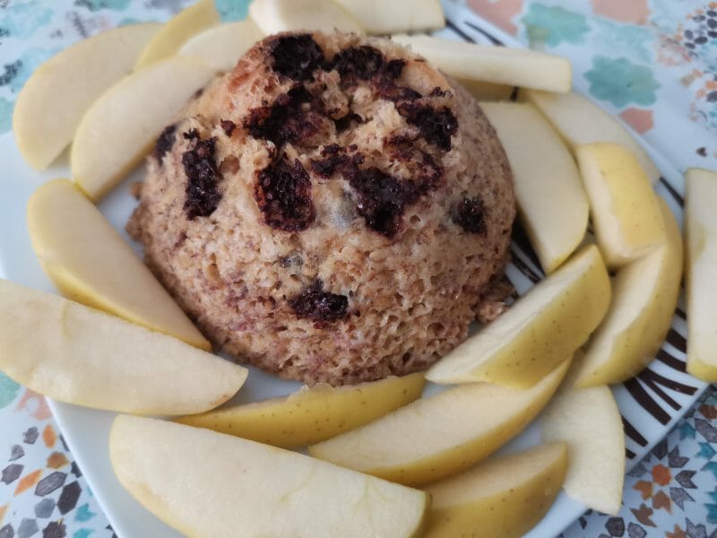 Cliquez pour zoomer ! Bowl cake banane et pépites de chocolat Thermomix par chloe_89