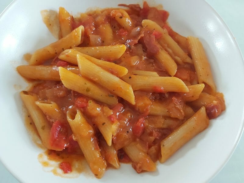 Cliquez pour zoomer ! Penne au chorizo Thermomix par karine_zp