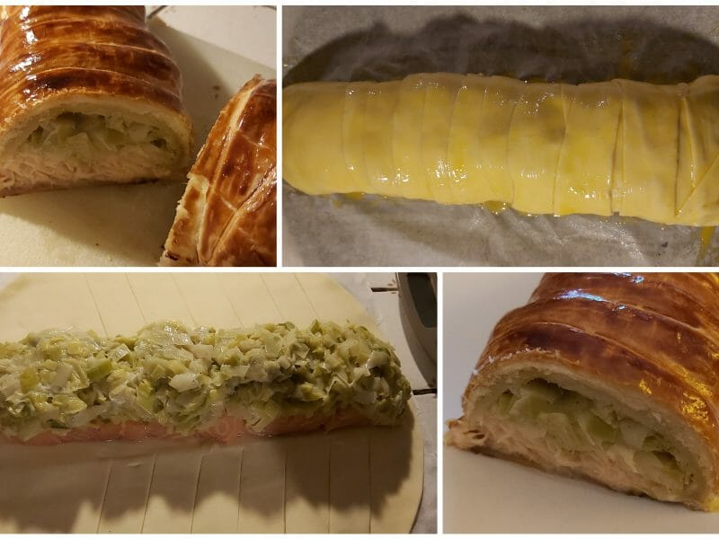 Cliquez pour zoomer ! Feuilleté saumon et poireaux Thermomix par karine_zp