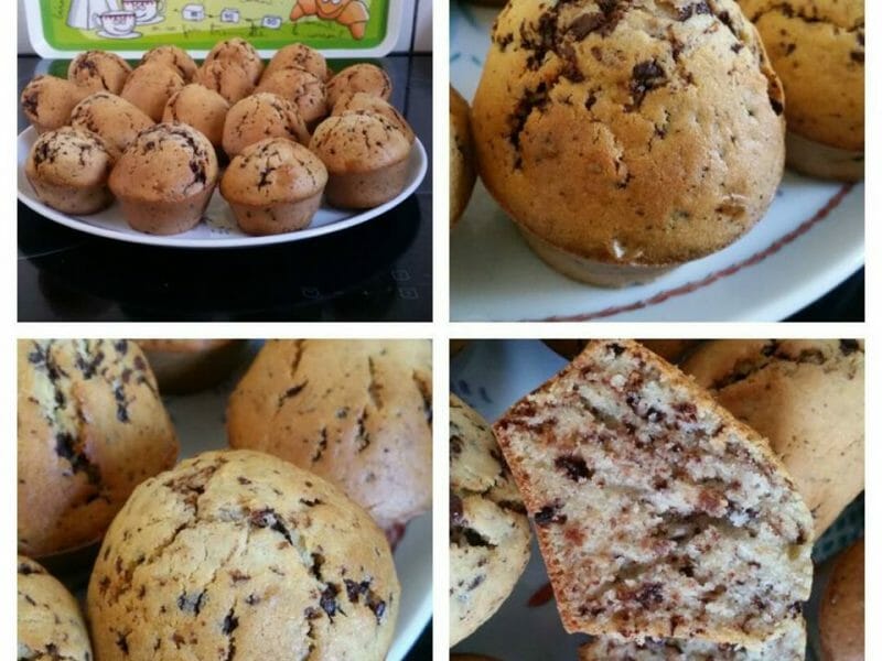 Cliquez pour zoomer ! Muffins aux pépites de chocolat Thermomix par Ingrid