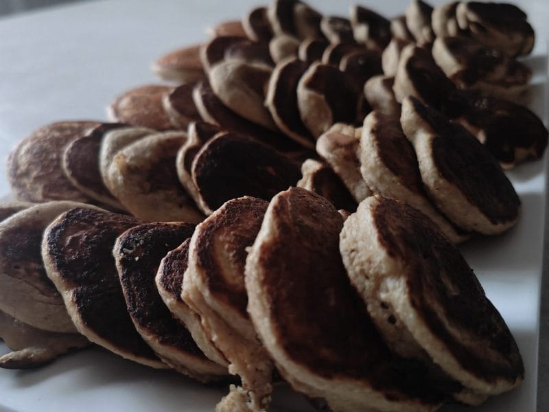 Cliquez pour zoomer ! Pancakes healthy flocons d’avoine et banane Thermomix par Ingrid