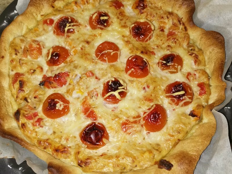 Cliquez pour zoomer ! Tarte au thon, tomate et moutarde Thermomix par steph1703