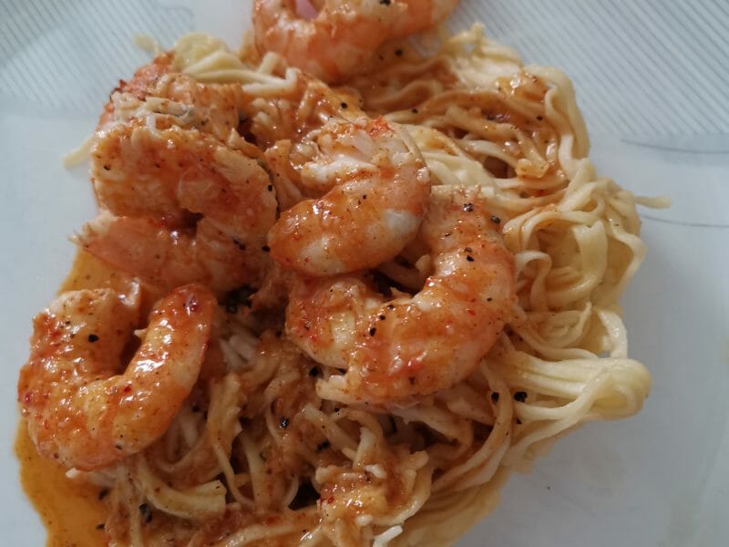 Cliquez pour zoomer ! Bo Bun de crevettes marinées Thermomix par steph1703