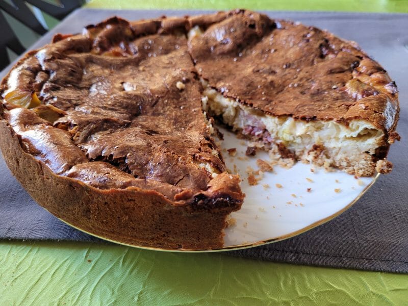 Cliquez pour zoomer ! Gâteau poireaux, lardons et fromage Thermomix par anniefleuret