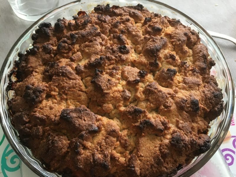 Cliquez pour zoomer ! Cookie-crumble rhubarbe framboises Thermomix par missbzh